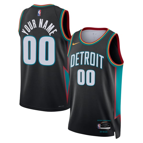 Nike Detroit Pistons 2025/26 City Edition Unisex Swingman Custom Jersey