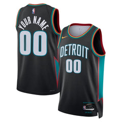 Nike Detroit Pistons 2025/26 City Edition Unisex Swingman Custom Jersey