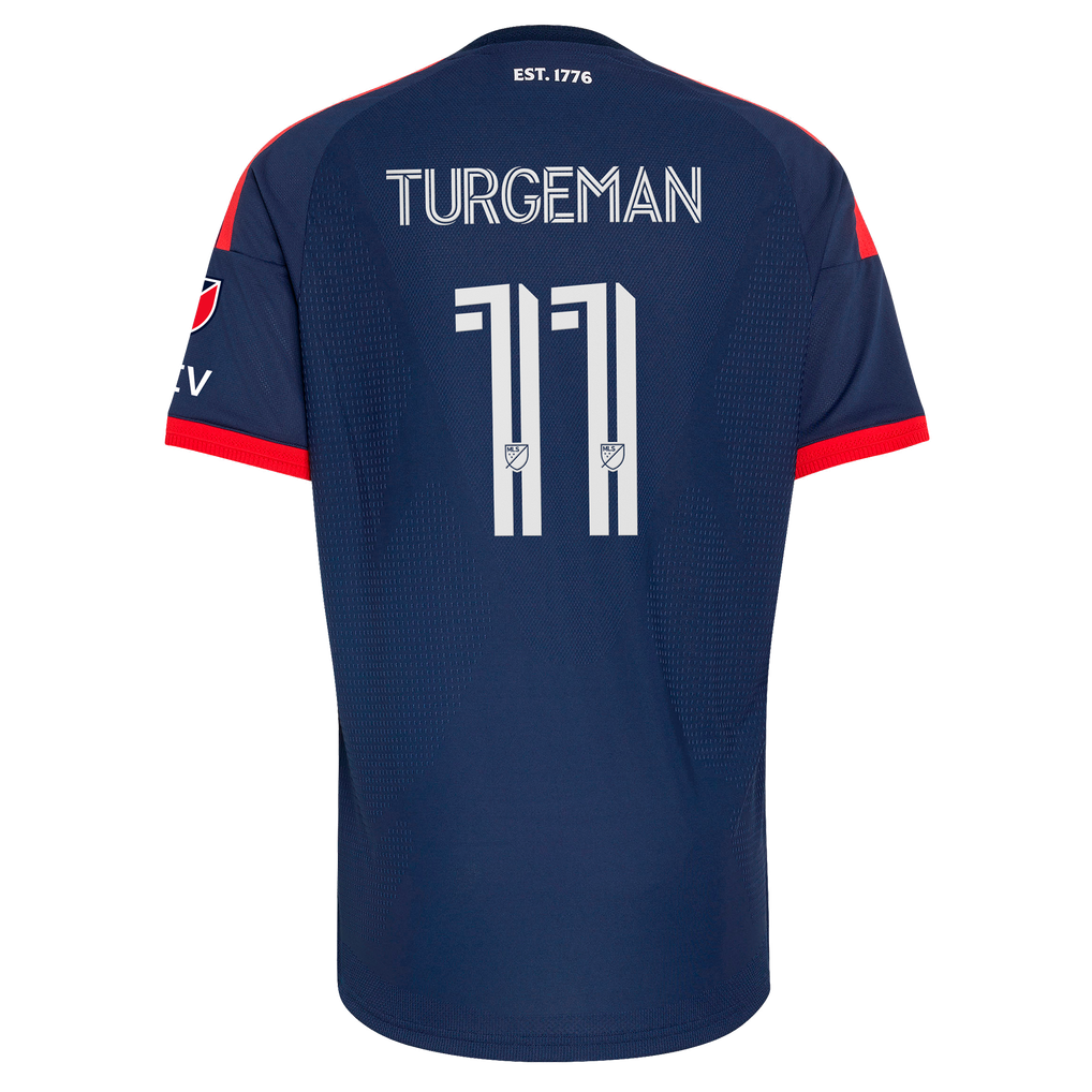 Dor Turgeman New England Revolution adidas 2026 Independence Day Authentic Patch Jersey