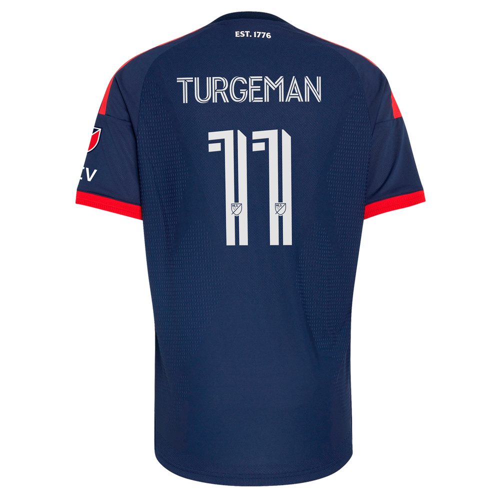Dor Turgeman New England Revolution adidas 2026 Independence Day Authentic Patch Jersey