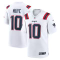 Nike Drake Maye New England Patriots Game Jersey