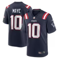 Nike Drake Maye New England Patriots Game Jersey