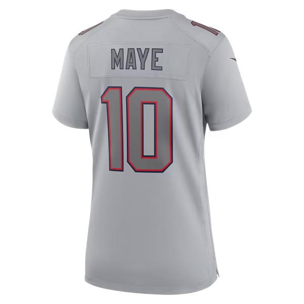 Drake Maye New England Patriots Nike Women's Super Bowl LX Patch Atmosphere Fashion Game Jersey