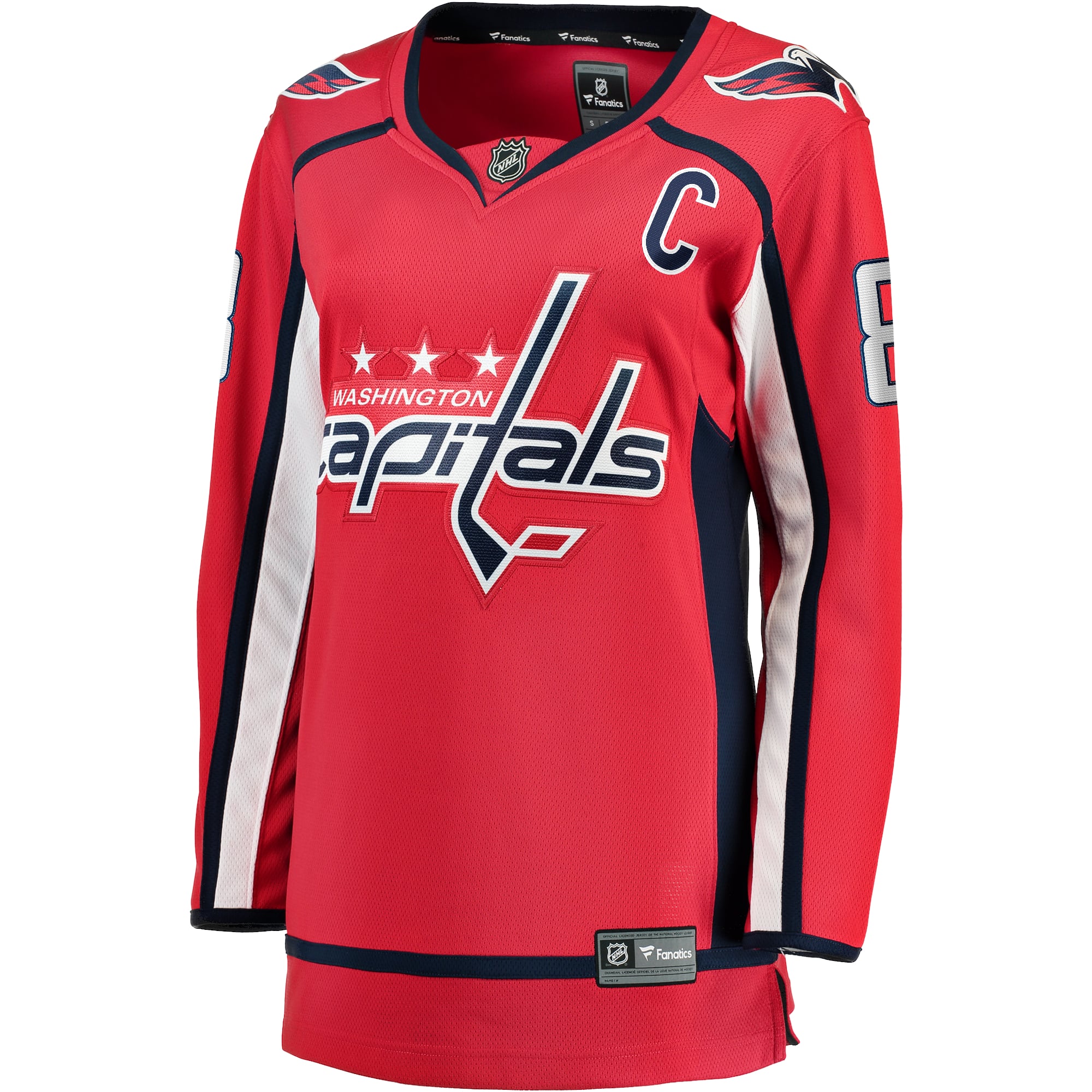 Fanatics Alexander Ovechkin Washington Capitals Women's Captain Patch Home Breakaway Jersey
