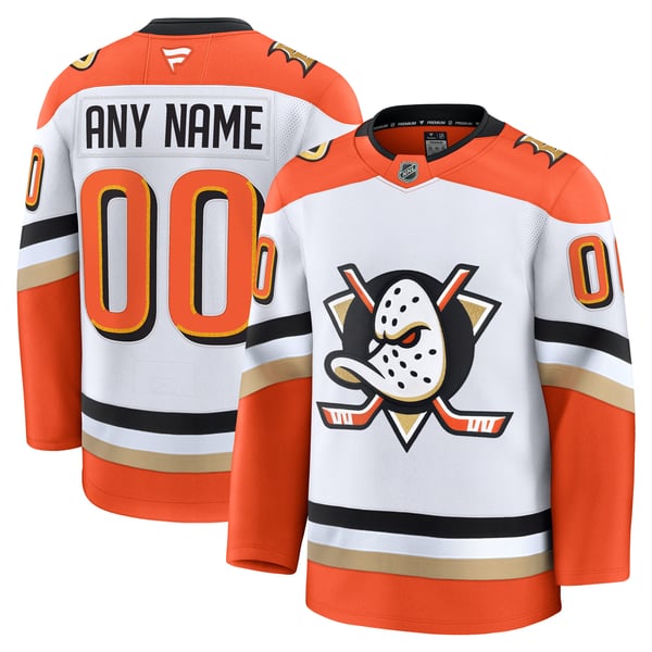 Fanatics Anaheim Ducks Away Premium Custom Jersey