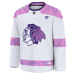 Fanatics Chicago Blackhawks Hockey Fights Cancer Practice Jersey