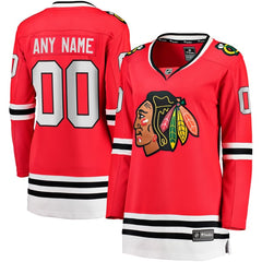 Fanatics Chicago Blackhawks Women's Home Breakaway Custom Jersey