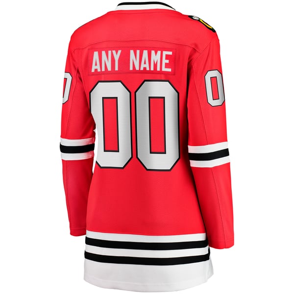 Fanatics Chicago Blackhawks Women's Home Breakaway Custom Jersey