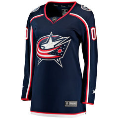 Fanatics Columbus Blue Jackets Women's Home Breakaway Custom Jersey