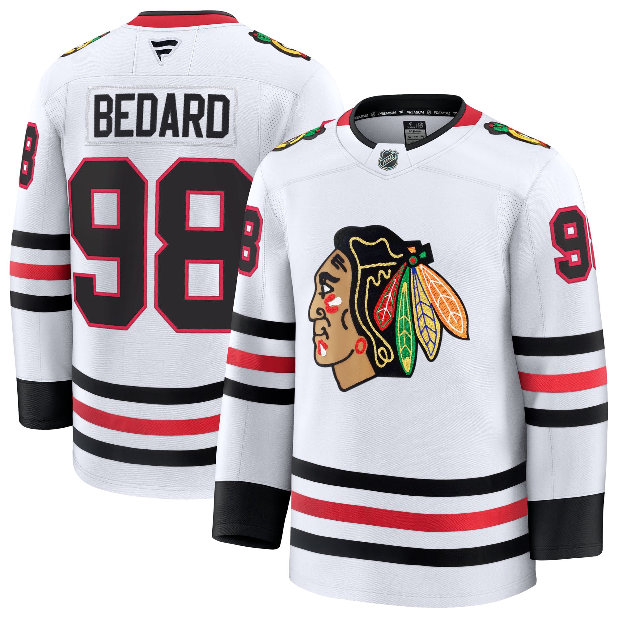 Fanatics Connor Bedard Chicago Blackhawks Away Premium Jersey