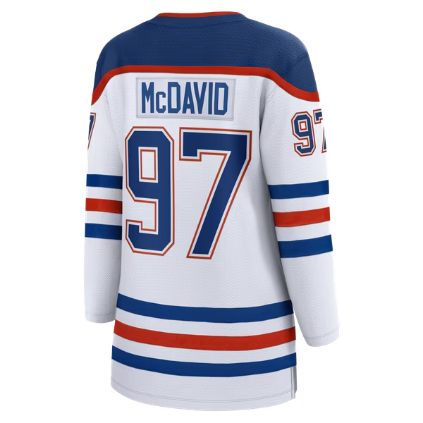 Fanatics Connor McDavid Edmonton Oilers Women's Captain's Patch Breakaway Jersey