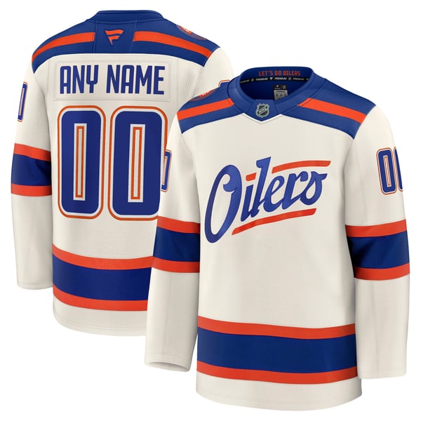 Fanatics Edmonton Oilers Alternate Premium Custom Jersey