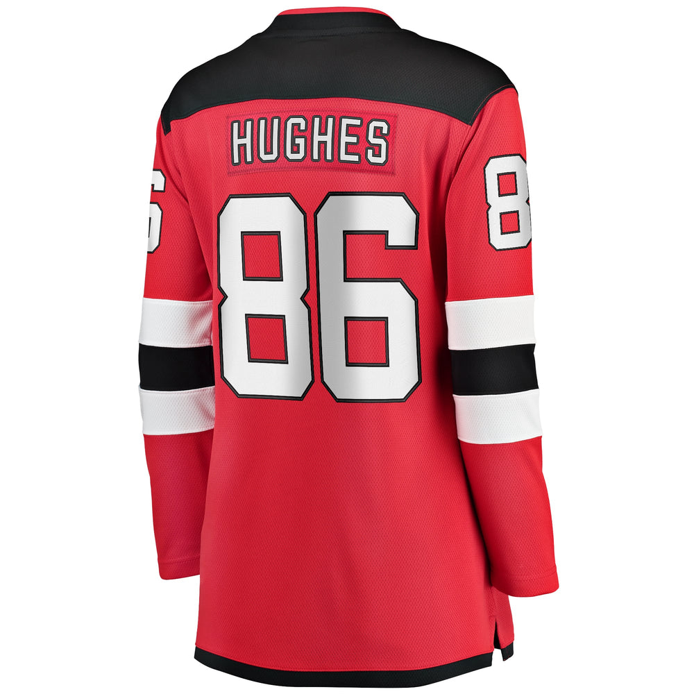 Fanatics Jack Hughes New Jersey Devils Women's Home Breakaway Jersey