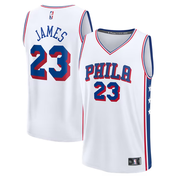 Fanatics LeBron James Philadelphia 76ers Fast Break Jersey