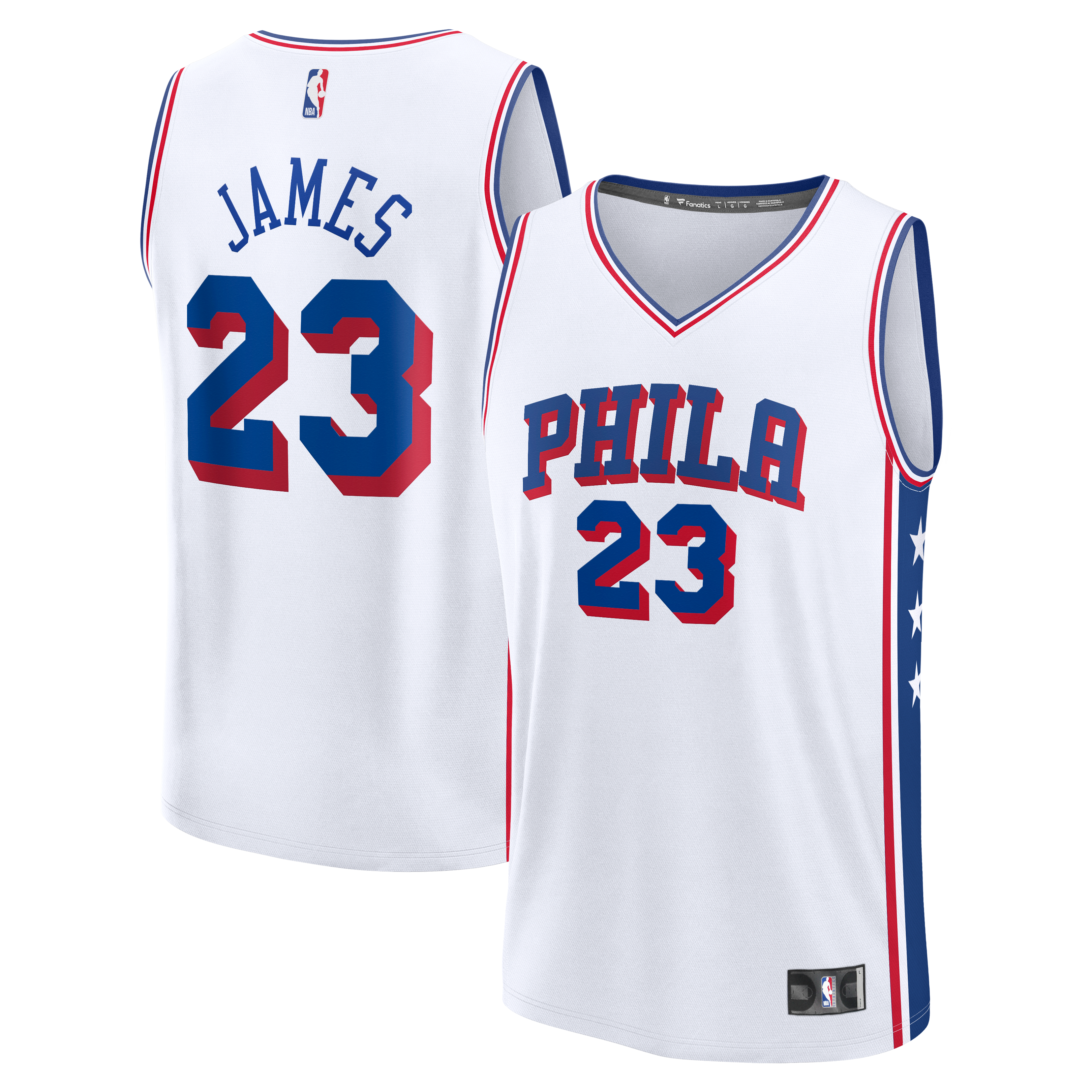 Fanatics LeBron James Philadelphia 76ers Fast Break Jersey