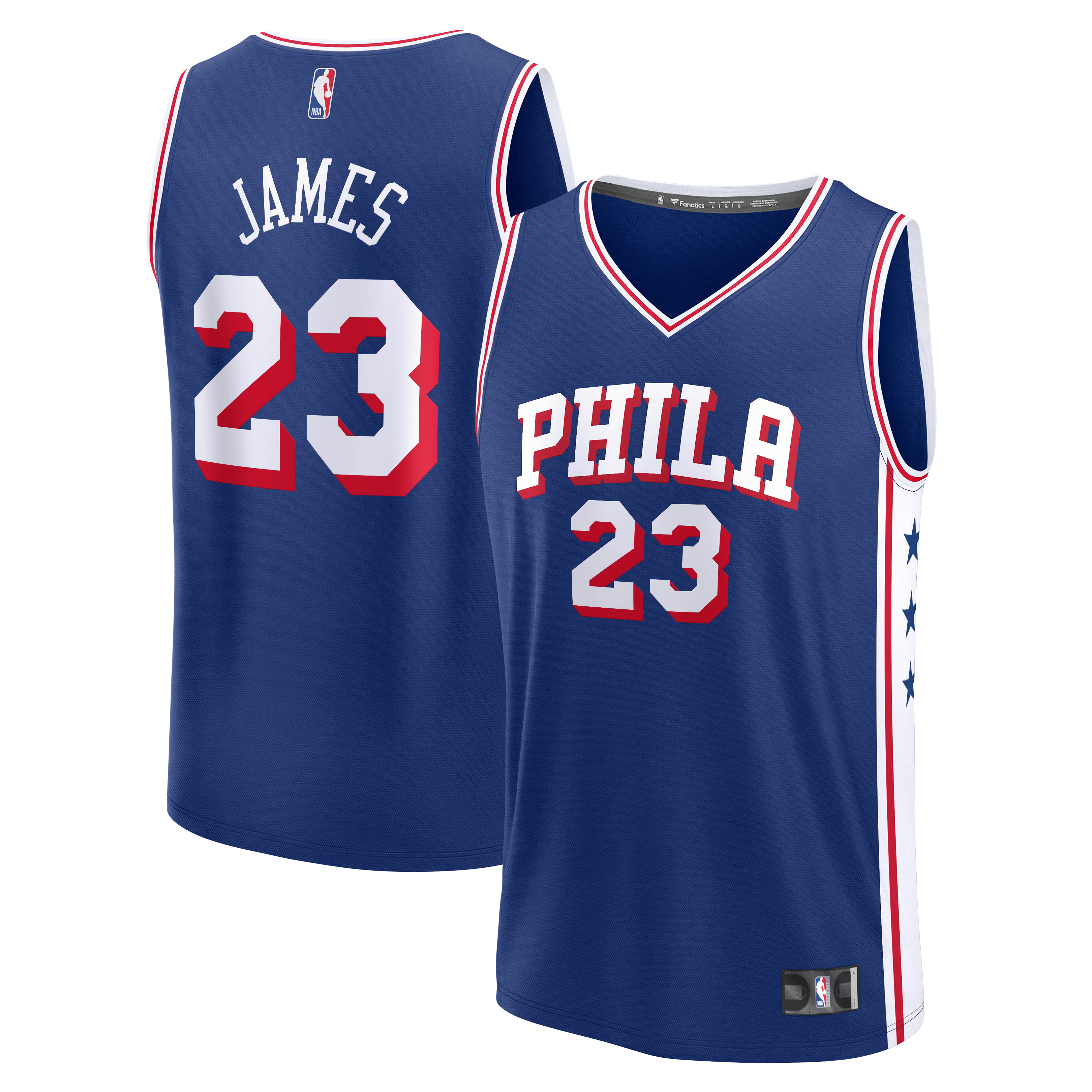Fanatics LeBron James Philadelphia 76ers Fast Break Jersey