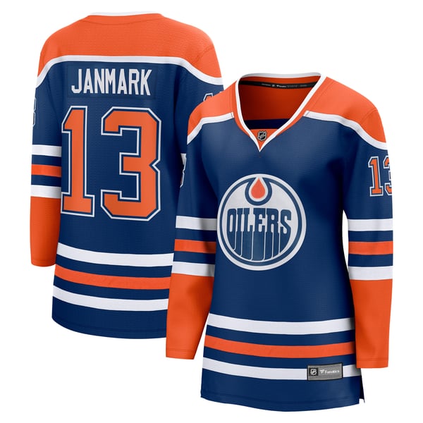 Fanatics Mattias Janmark Edmonton Oilers Women's Home Breakaway Jersey