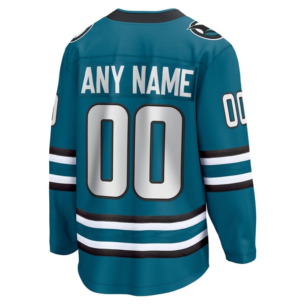 Fanatics San Jose Sharks Home Breakaway Custom Jersey