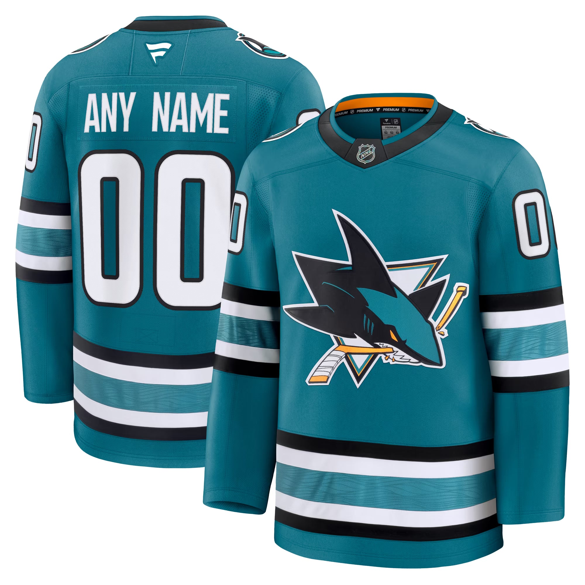 Fanatics San Jose Sharks Home Premium Custom Jersey
