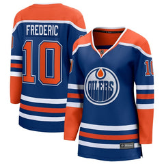 Fanatics Trent Frederic Edmonton Oilers Women's Home Breakaway Jersey