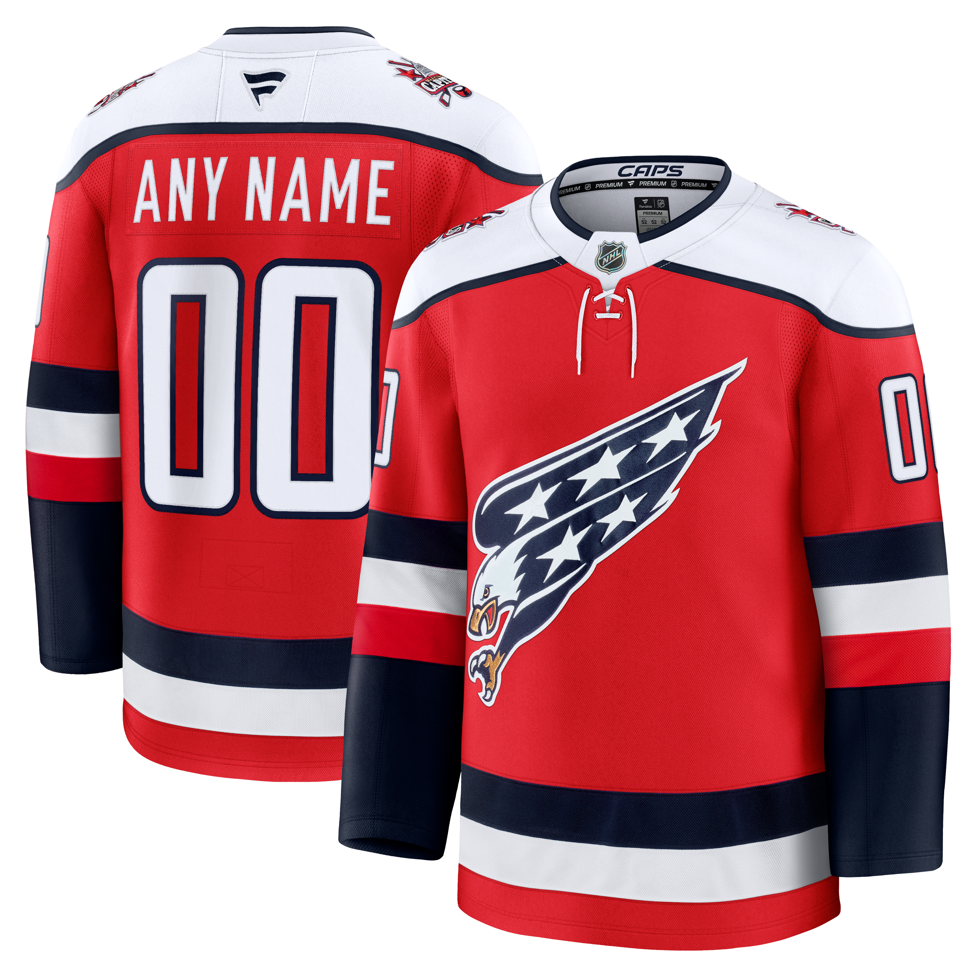 Fanatics Washington Capitals Alternate Premium Custom Jersey