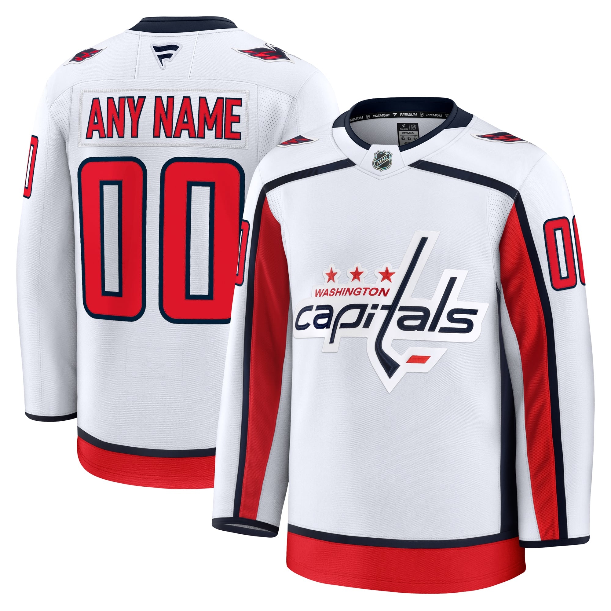 Fanatics Washington Capitals Away Premium Custom Jersey