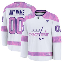 Fanatics Washington Capitals Hockey Fights Cancer Custom Practice Jersey