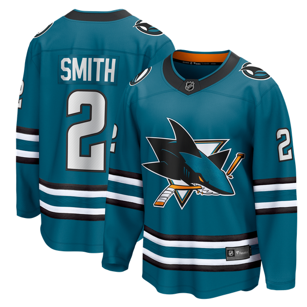 Fanatics Will Smith San Jose Sharks Home Breakaway Jersey
