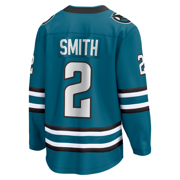 Fanatics Will Smith San Jose Sharks Home Breakaway Jersey