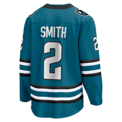 Fanatics Will Smith San Jose Sharks Home Breakaway Jersey