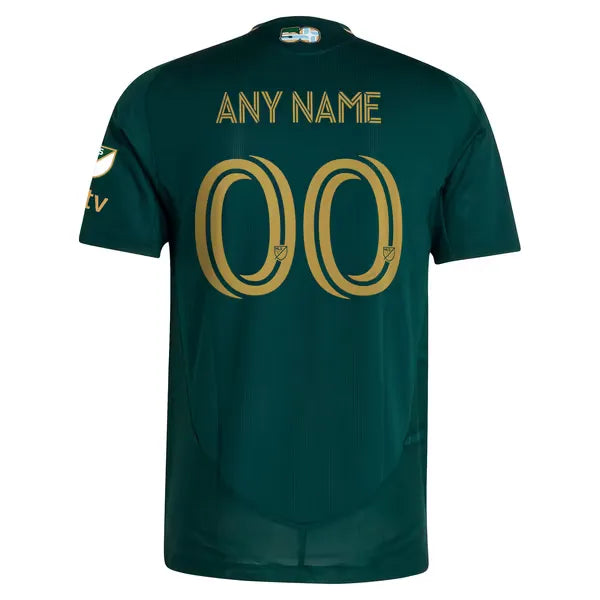 Green Portland Timbers Custom Jersey