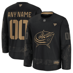Columbus Blue Jackets 2024 Military Appreciation Custom Practice Jersey