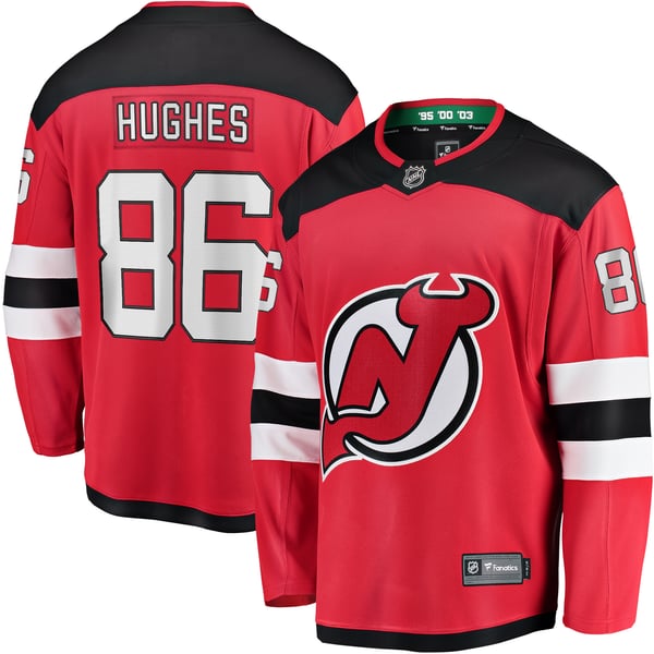 Fanatics Jack Hughes New Jersey Devils Breakaway Player Jersey
