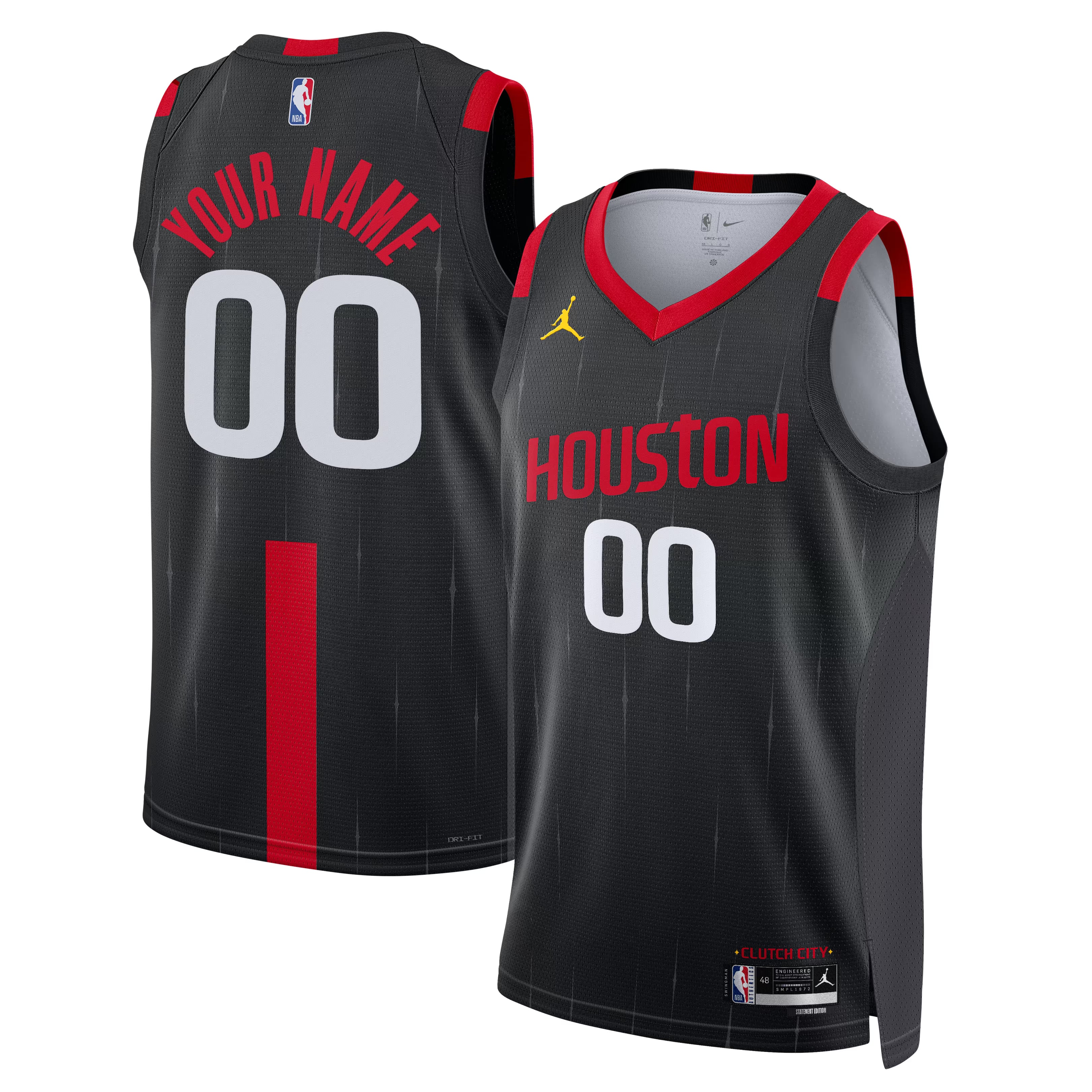 Jordan Brand Houston Rockets Unisex Swingman Custom Jersey