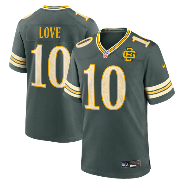 Nike Jordan Love Green Bay Packers 2026 Rivalries Collection Game Jersey