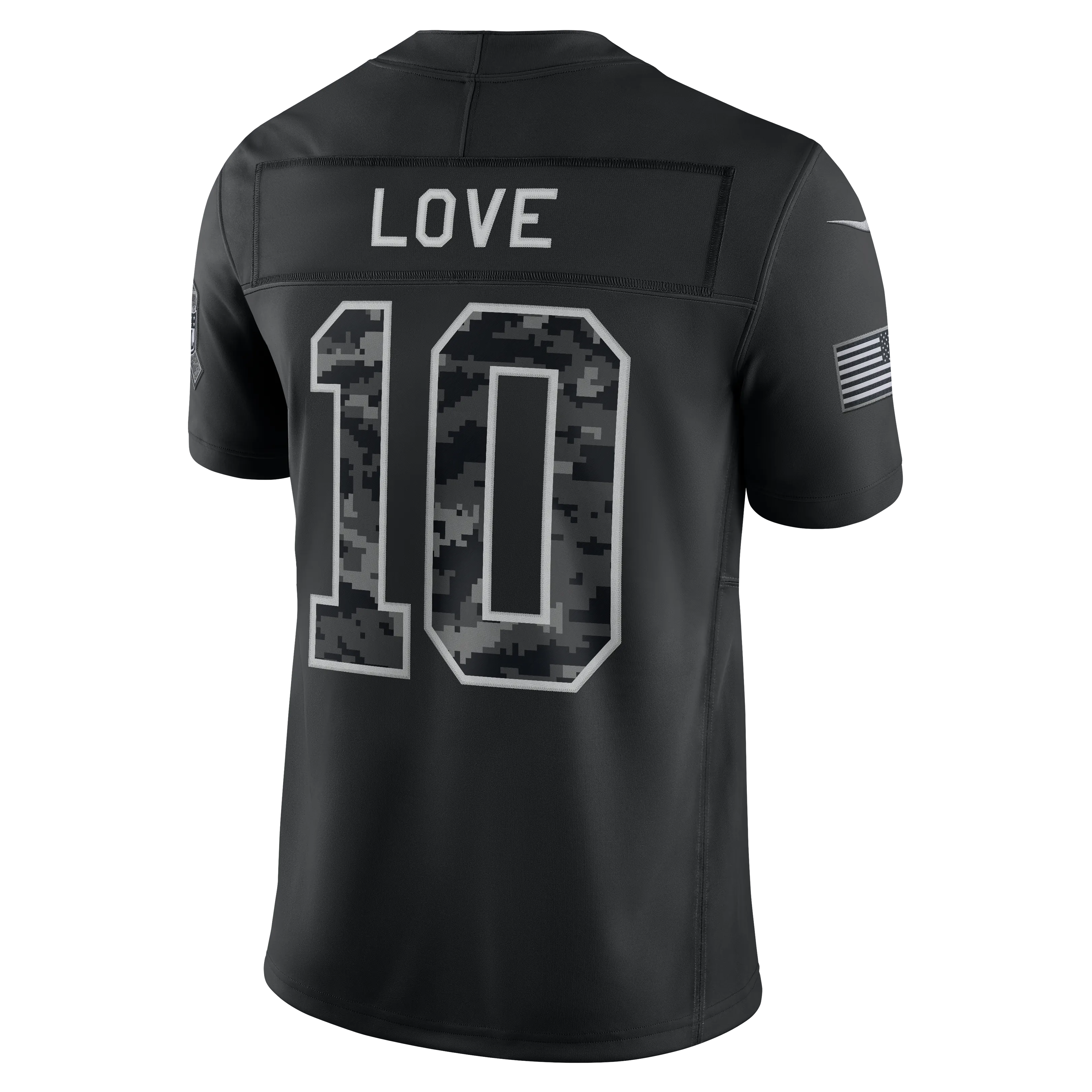 Jordan Love Green Bay Packers Nike 2026 Salute to Service Stitched Limited Jersey