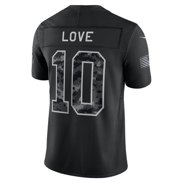 Jordan Love Green Bay Packers Nike 2026 Salute to Service Stitched Limited Jersey