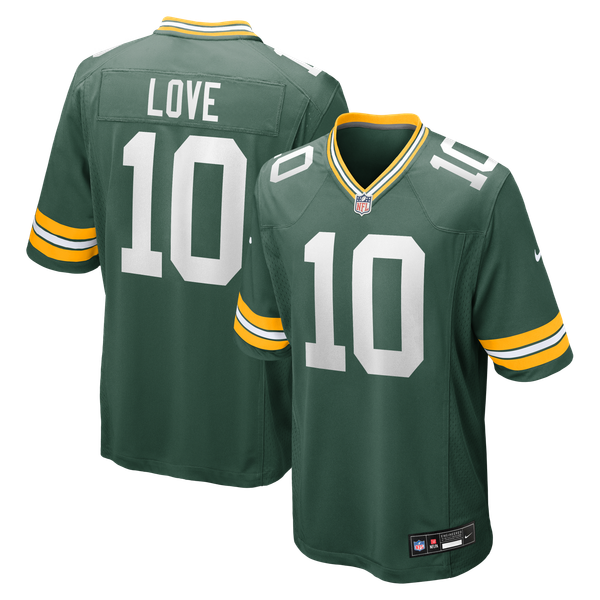 Nike Green Bay Packers Jordan Love Game Jersey