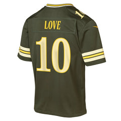 Nike Green Bay Packers Jordan Love Youth 2026 Rivalries Game Jersey