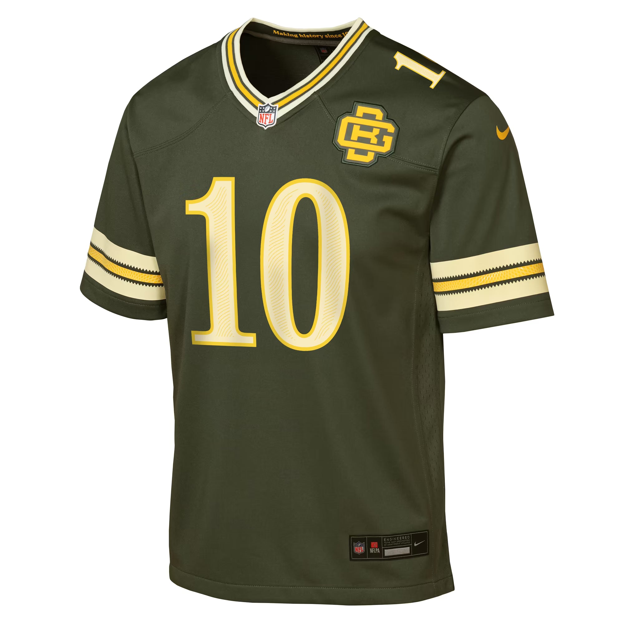 Nike Green Bay Packers Jordan Love Youth 2026 Rivalries Game Jersey