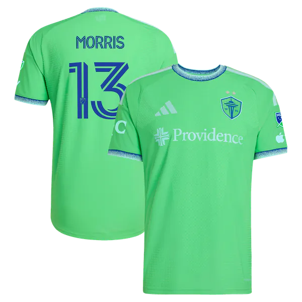 adidas Jordan Morris Seattle Sounders FC 2026 Authentic Patch Jersey