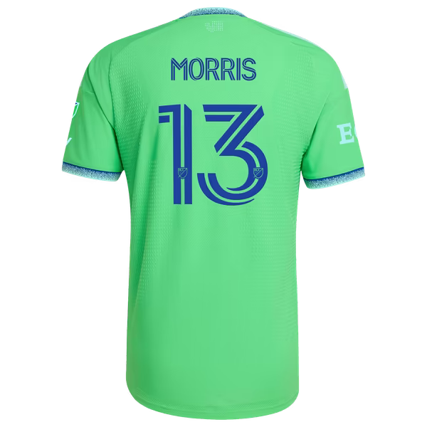 adidas Jordan Morris Seattle Sounders FC 2026 Authentic Patch Jersey