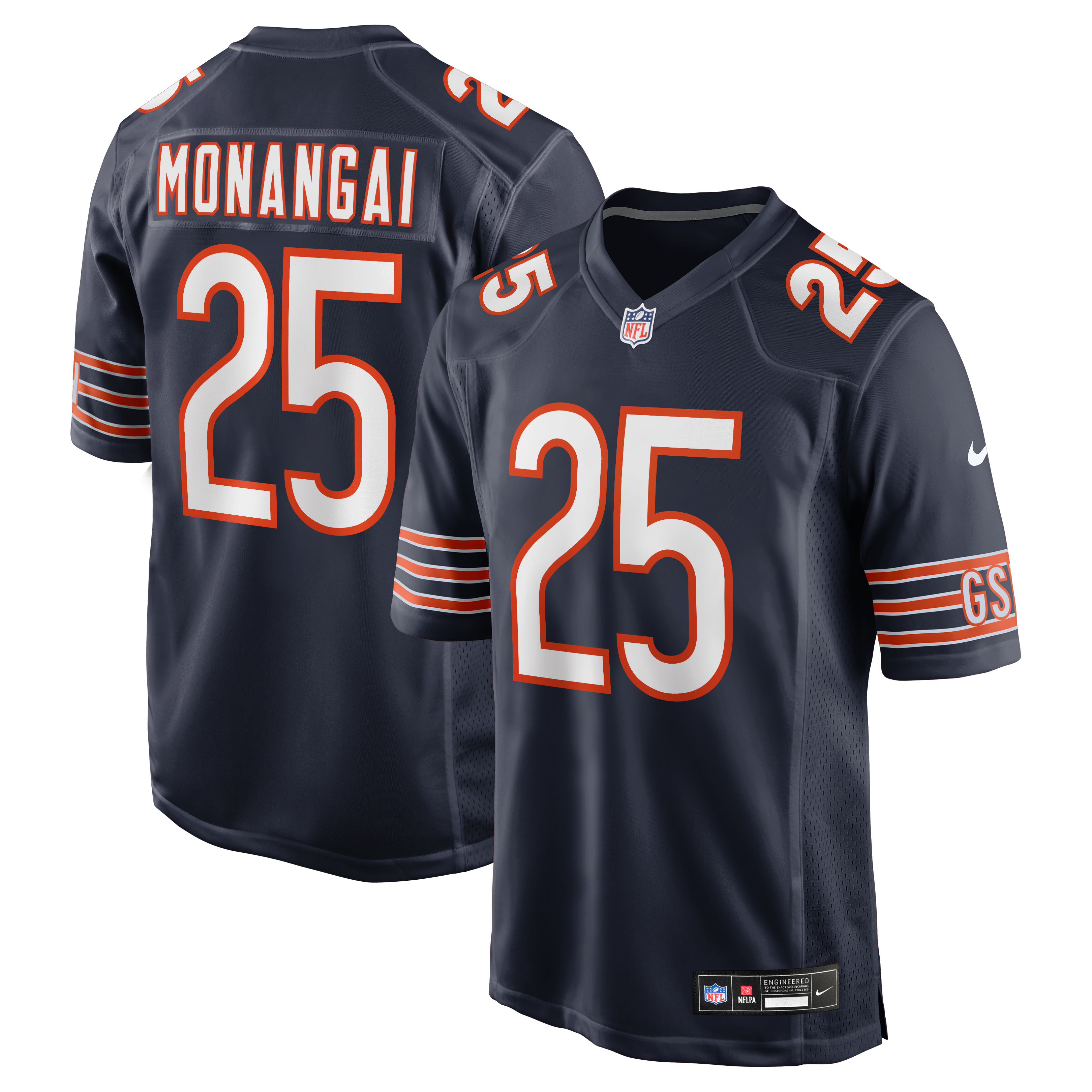 Nike Kyle Monangai Chicago Bears Game Jersey