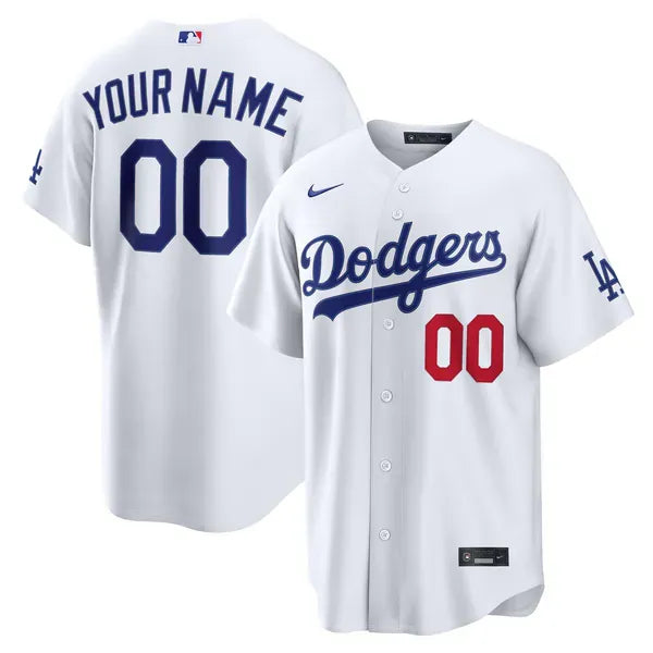 Los Angeles Dodgers White Stadium Custom Jersey