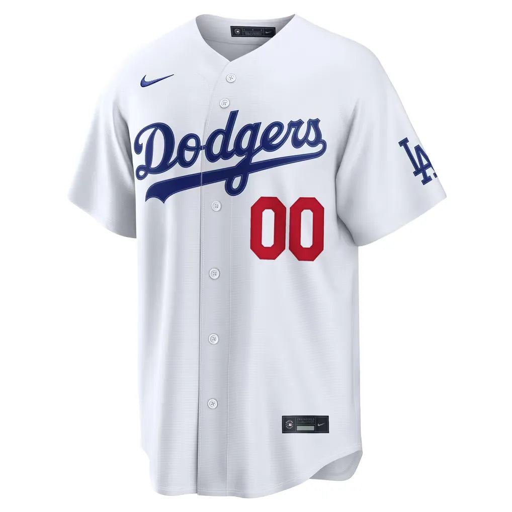 Los Angeles Dodgers White Stadium Custom Jersey