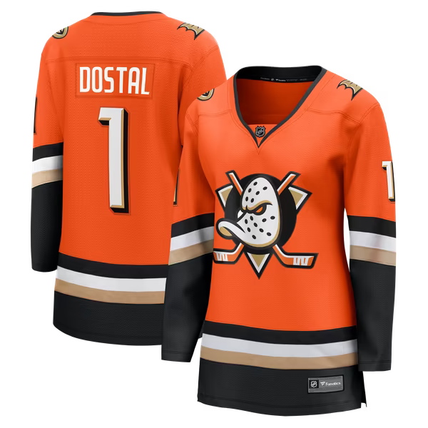 Fanatics Lukas Dostal Anaheim Ducks Women's Home Breakaway Jersey