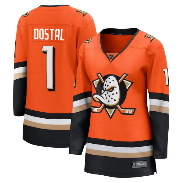 Fanatics Lukas Dostal Anaheim Ducks Women's Home Breakaway Jersey