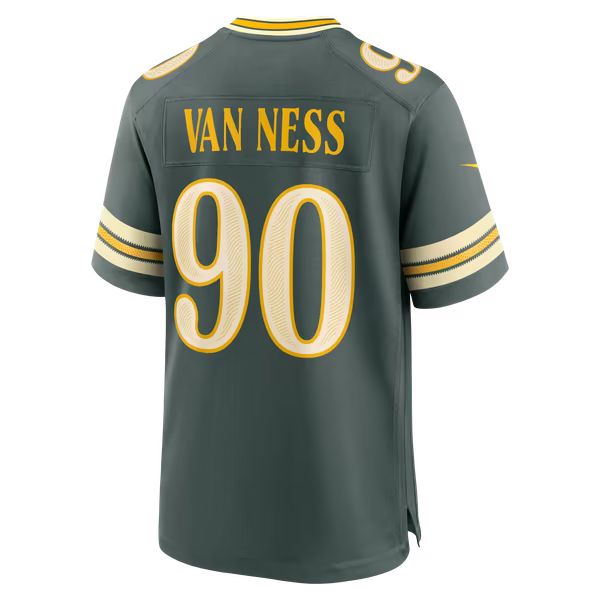 Nike Lukas Van Ness Green Bay Packers 2026 Rivalries Collection Game Jersey