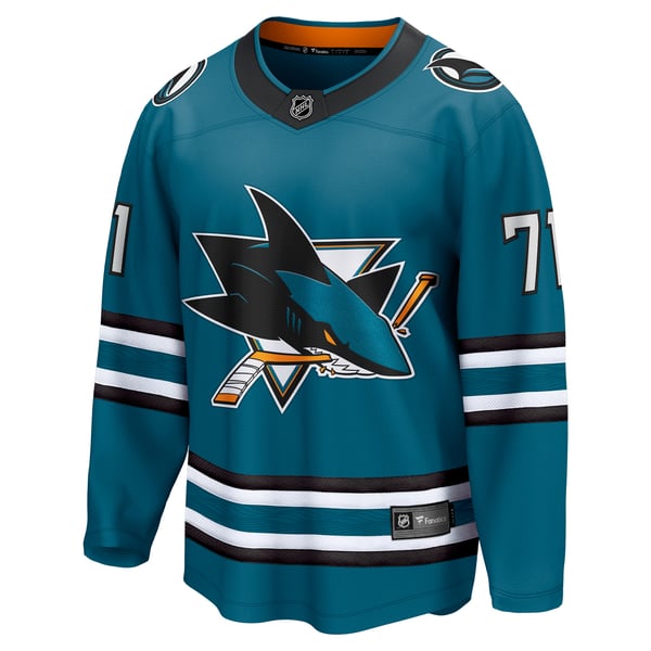 Fanatics Macklin Celebrini San Jose Sharks Home Breakaway Jersey