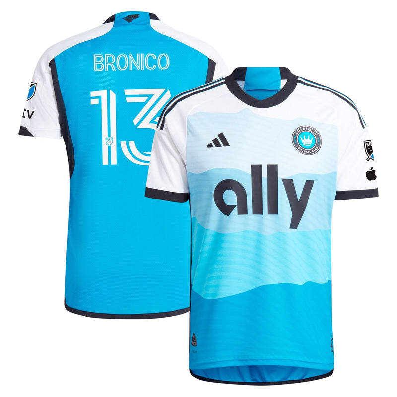 Brandt Bronico Charlotte FC adidas 2023 Newly Minted Authentic Player Jersey - Blue